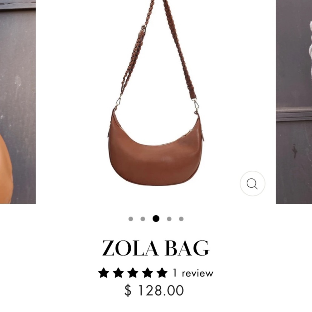 Jules Kae vegan crossbody bag in black